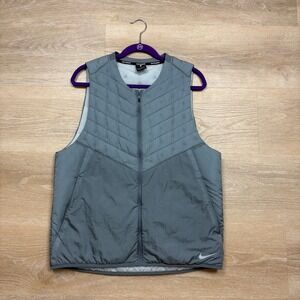 Nike Men's Gray Quilted Vest